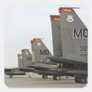 US luchtmacht F-15E Strike Eagles Vierkante Sticker