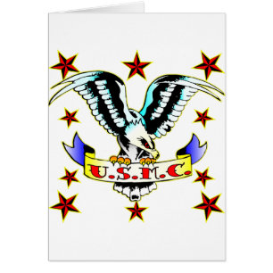 US.M.C. Old School Eagle Tattoo 2