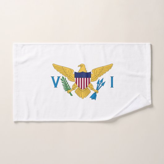 US Maagdeneilanden Bad Handdoek (Handdoek)