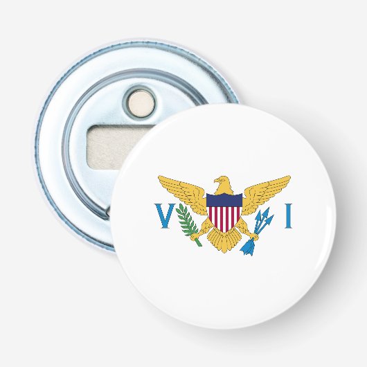 US Maagdeneilanden Button Flesopener (Voorkant)