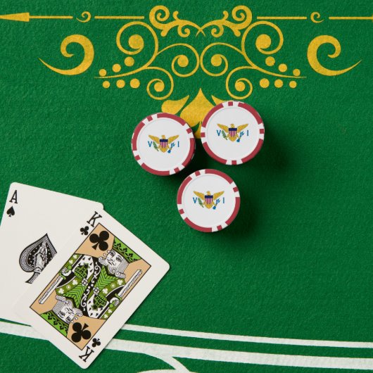 US Maagdeneilanden Poker Chips (Pokertafel (Stack))