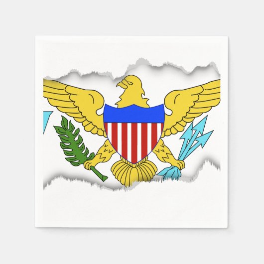 US Maagdeneilanden Servetten (Voorkant)