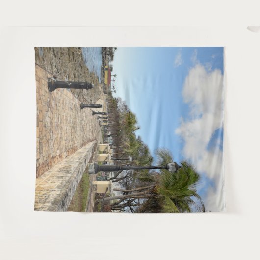 US Maagdeneilanden St. Croix Tropische Waterfront Wandkleed (Voorkant (horizontaal))