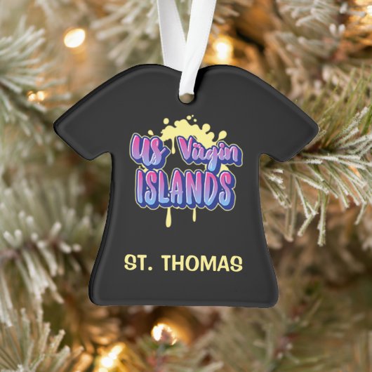 US Maagdeneilanden St. Thomas USVI Kerstmis Ornament (Boom)