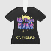 US Maagdeneilanden St. Thomas USVI Kerstmis Ornament (voorkant)