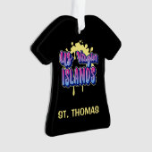 US Maagdeneilanden St. Thomas USVI Kerstmis Ornament (voorkant)