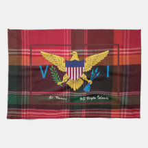 US Maagdeneilanden Vlag St. Thomas USVI Madras