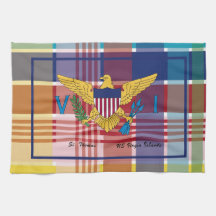US Maagdeneilanden Vlag St. Thomas USVI Madras