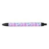 US Made Turquoise Pink Rose Ombre Floral Pen (Voorkant)