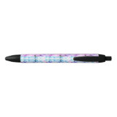 US Made Turquoise Pink Rose Ombre Floral Pen (Achterkant)