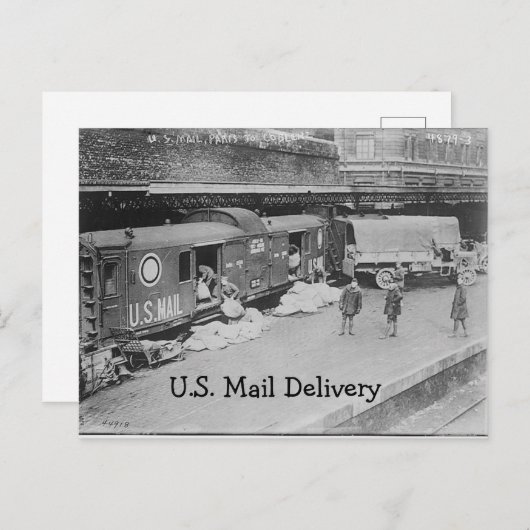 US Mail Delivery Briefkaart (Voorkant / Achterkant)