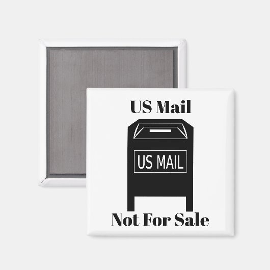 US Mail niet te koop Magneet (Voorkant / Achterkant)