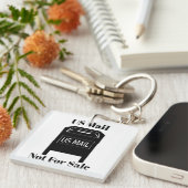 US Mail niet te koop Sleutelhanger (Voorkant Rechts)