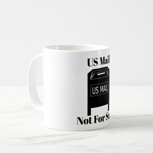 US Mail Pas À Vendre Café Mug (Devant gauche)