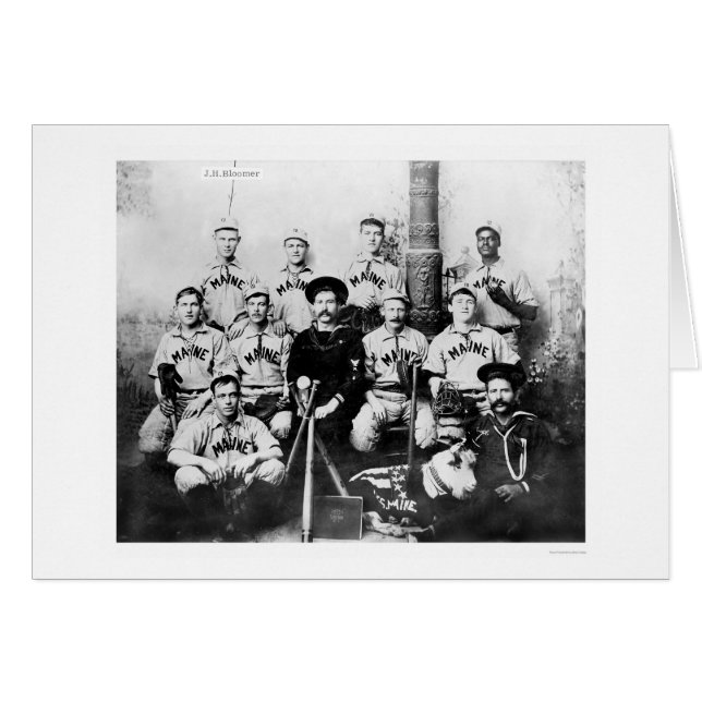 US Maine Baseball Team 1898 (Voorkant Horizontaal)