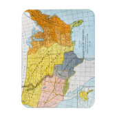 US MAP, 1776-1884 MAGNEET (Verticaal)