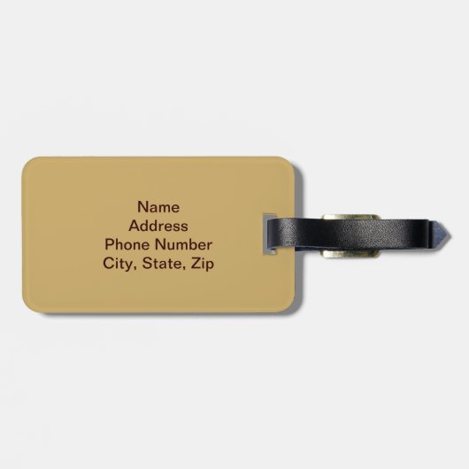 US Map Bagagelabel (Achterkant horizontaal)