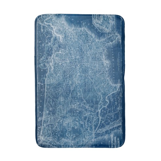US Map Blueprint Badmat (Voorkant Verticaal)