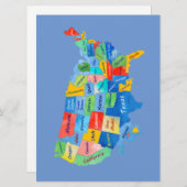 US MAP FEESTDAGENKAART (Voorkant / Achterkant)