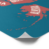 US Map | Typografie Poster (Hoek)