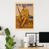 US Marine-Be a Zee Soldaat Poster (Thuiskantoor)