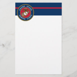 US Marine Corps - Blue Briefpapier