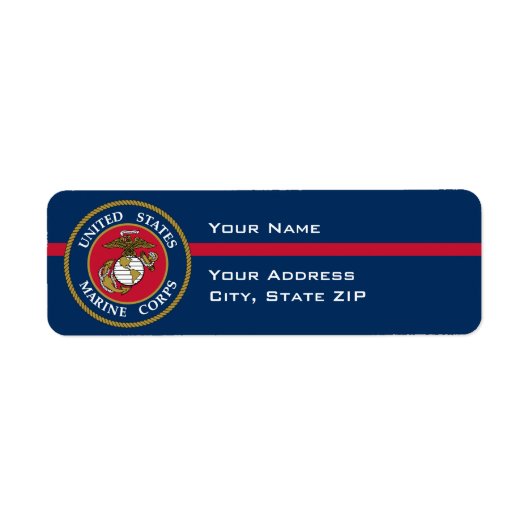 US Marine Corps - Blue Etiket (Voorkant)