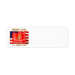 US Marine Corps Return Address Label