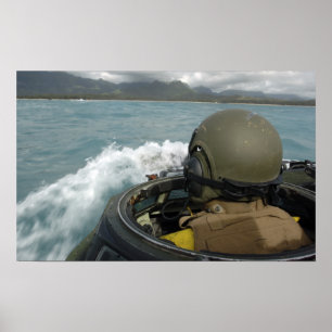 US Marine Drift a amphibious assault vehicle Poster