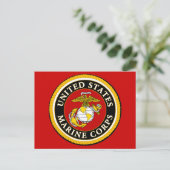 US Marine Official Seal Briefkaart (Staand voorkant)