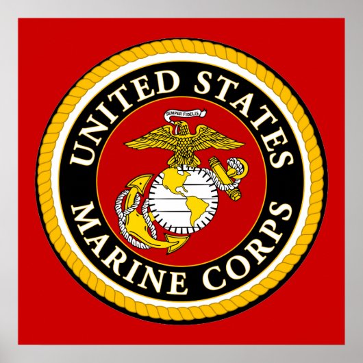US Marine Official Seal Poster (Voorkant)