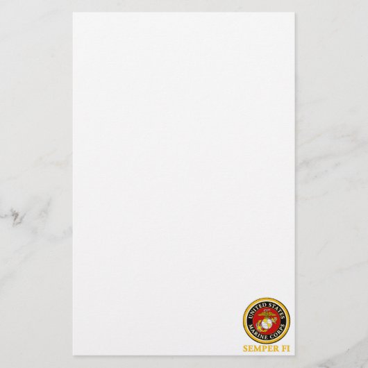 US Marine Official Seal - Semper Fi Briefpapier (Voorkant)