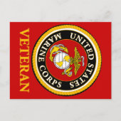 US Marine Official Seal - Veteran Briefkaart (Voorkant)