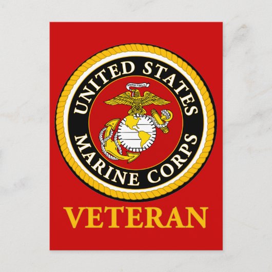 US Marine Official Seal - Veteran Briefkaart (Voorkant)