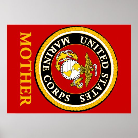 US Marine Officieel zegel - Moeder Poster (Voorkant)