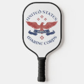 US MARINES Eagle RWB Patriotic Semper Fi Pickleball Paddle (Achterkant)