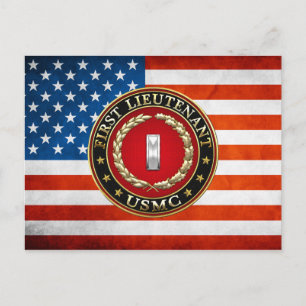 US Marines: Eerste luitenant (USMC 1stLt) [3D] Briefkaart