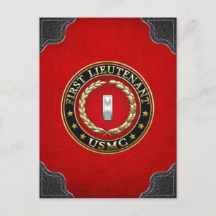 US Marines: Eerste luitenant (USMC 1stLt) [3D] Briefkaart