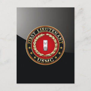 US Marines: Eerste luitenant (USMC 1stLt) [3D] Briefkaart