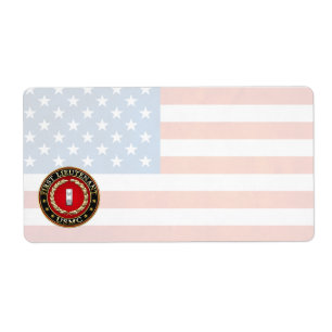 US Marines: Eerste luitenant (USMC 1stLt) [3D] Etiket