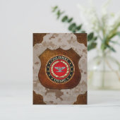 US Marines: Kolonel (USMC Col) [3D] Briefkaart (Staand voorkant)