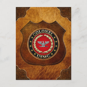 US Marines: Kolonel (USMC Col) [3D] Briefkaart