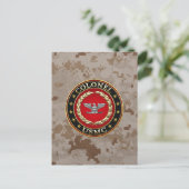 US Marines: Kolonel (USMC Col) [3D] Briefkaart (Staand voorkant)