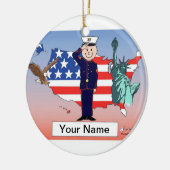 US Marines - Mannelijk Keramisch Ornament (Links)