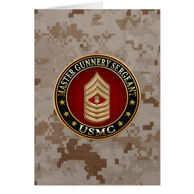 US Marines: Master Gunnery Sergeant (USMC MGySgt) (Voorkant)