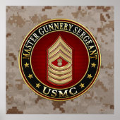 US Marines: Master Gunnery Sergeant (USMC MGySgt) Poster (Voorkant)