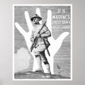 US Marines — Oom Sam's rechterhand Poster (Voorkant)