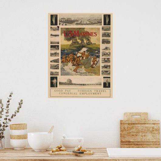 US Marines Poster (Keuken)