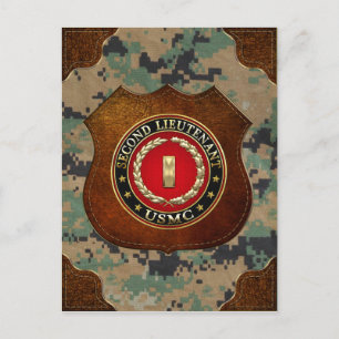 US Marines: Tweede luitenant (USMC 2ndLt) [3D] Briefkaart