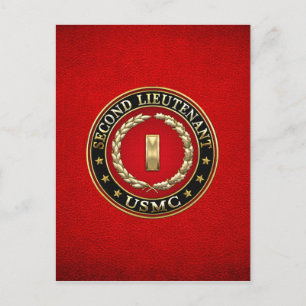 US Marines: Tweede luitenant (USMC 2ndLt) [3D] Briefkaart